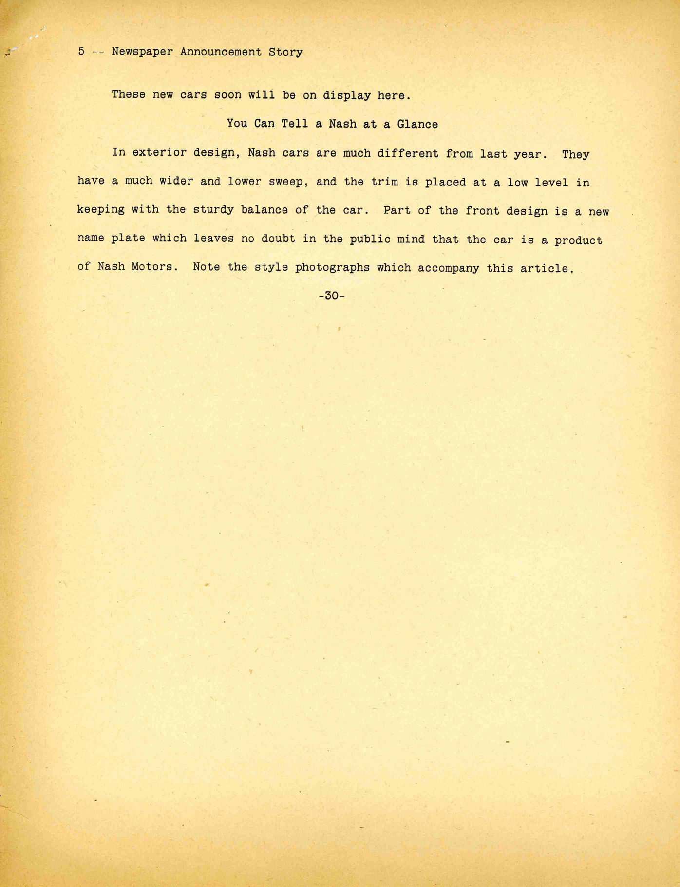 1942 Nash Press Kit Page 6